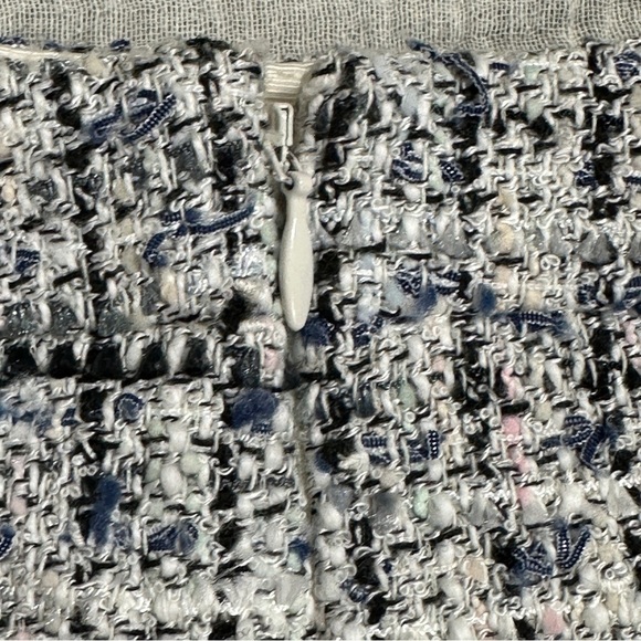 Ann Taylor Petite size 12 nubby skirt with fringe hem, back slit - Picture 10 of 11